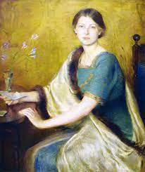 Mary Brewster Hazelton, "The Letter", 1915, which received a prize in Newport in 1916.
